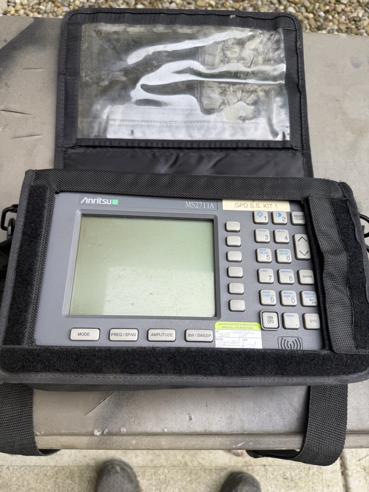 Anritsu MS2711A Hand Held Spectrum Analyzer For Parts/ Not Working
