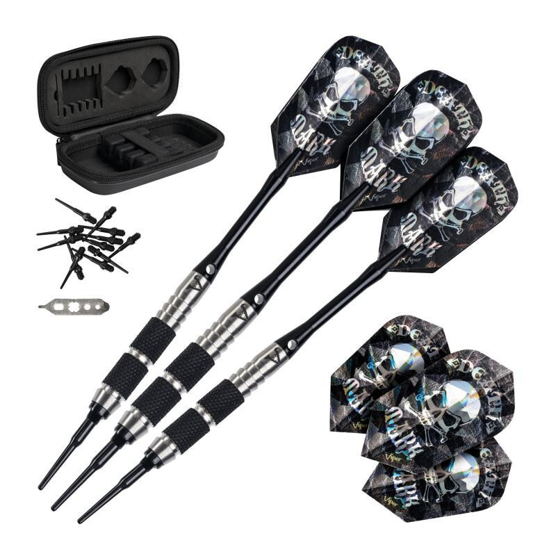 VIPER DESPERADO 18 GRAMS SOFT TIP DARTS SET 2BA SHAFTS AND TIPS FLIGHTS