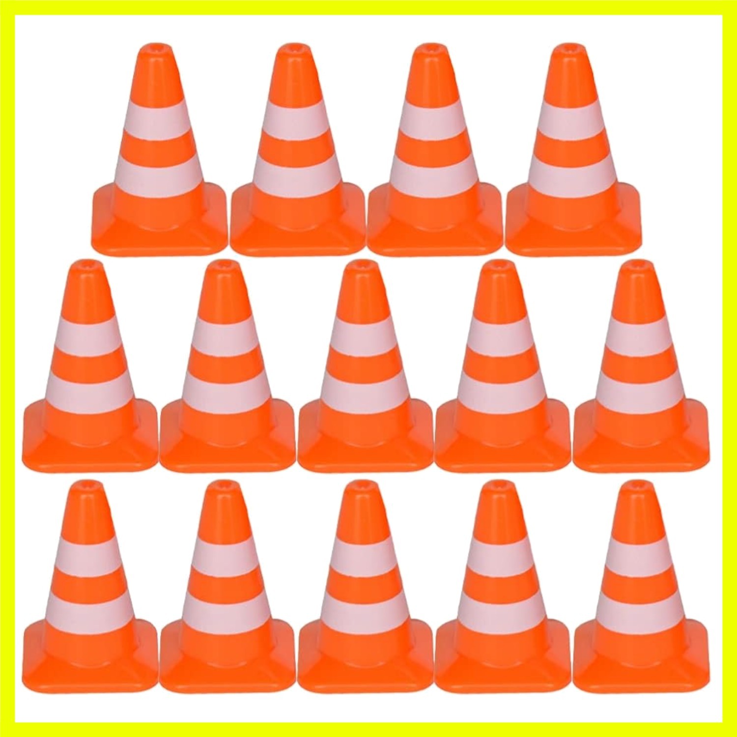 14Pcs Mini Traffic Cones, 1. 37 inch Play Traffic Signs Safety Cones Mini Roa...