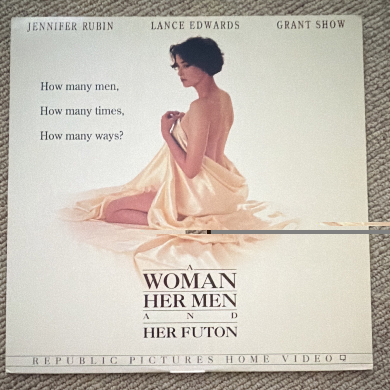 A Woman Her Men and Her Futon LaserDisc Drama Romance Jennifer Rubin Sibay 1992