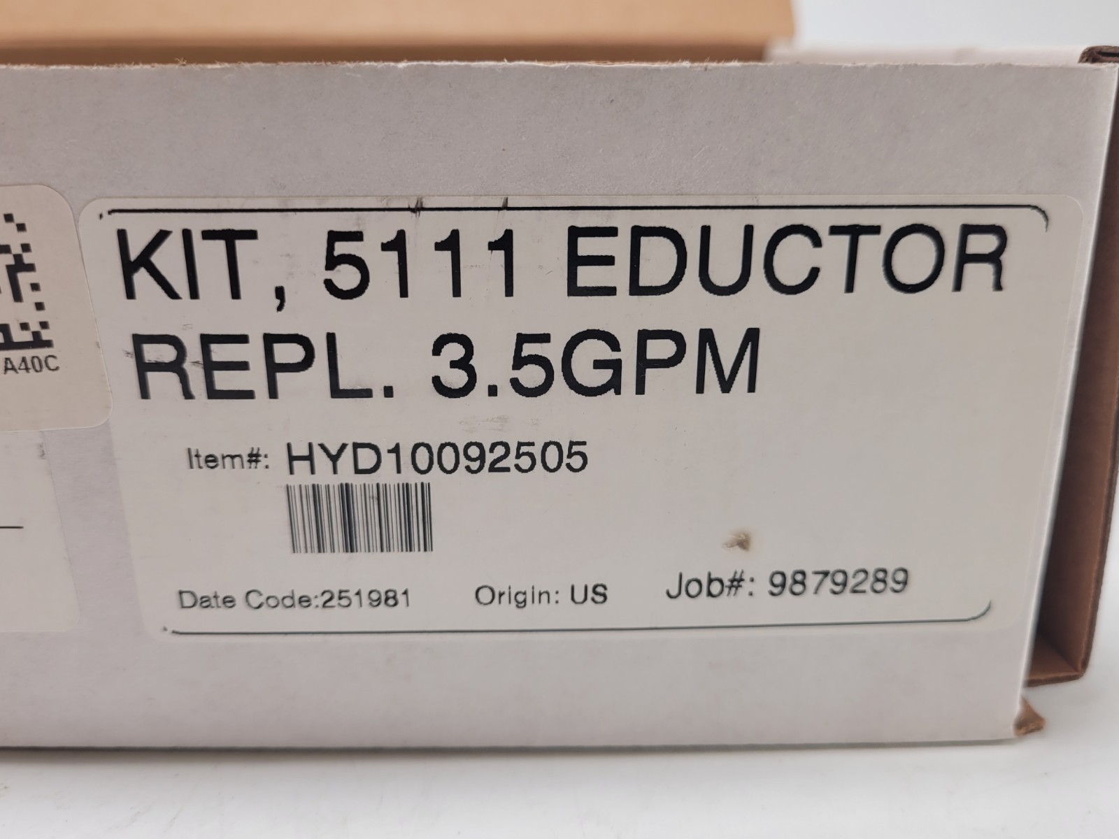 Hydro-Systems 5111 Eductor Replacement 3.5GPM Kit HYD10092505