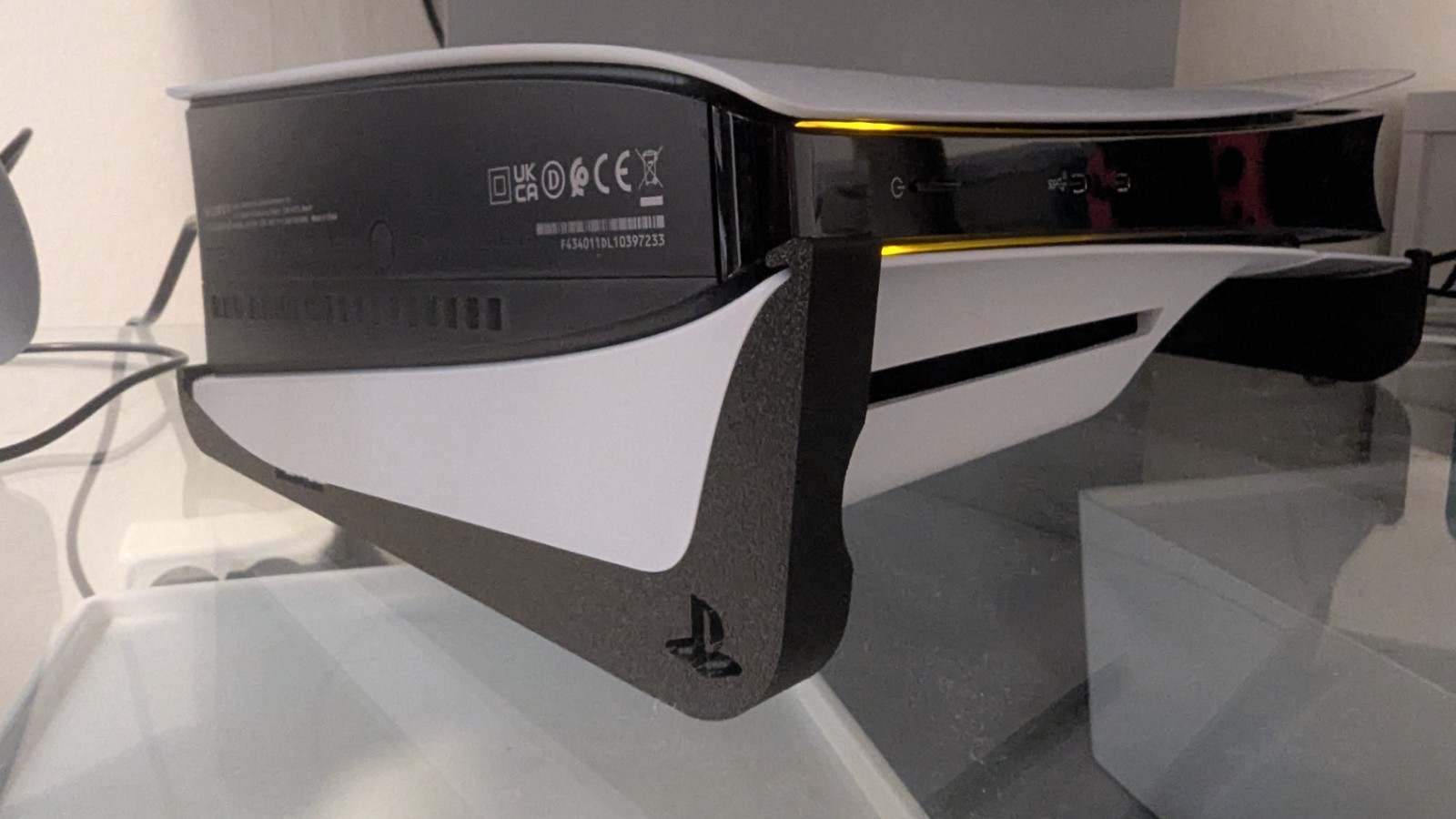 Playstation 5 PS5 slim Disc drive horizontal stand with logo