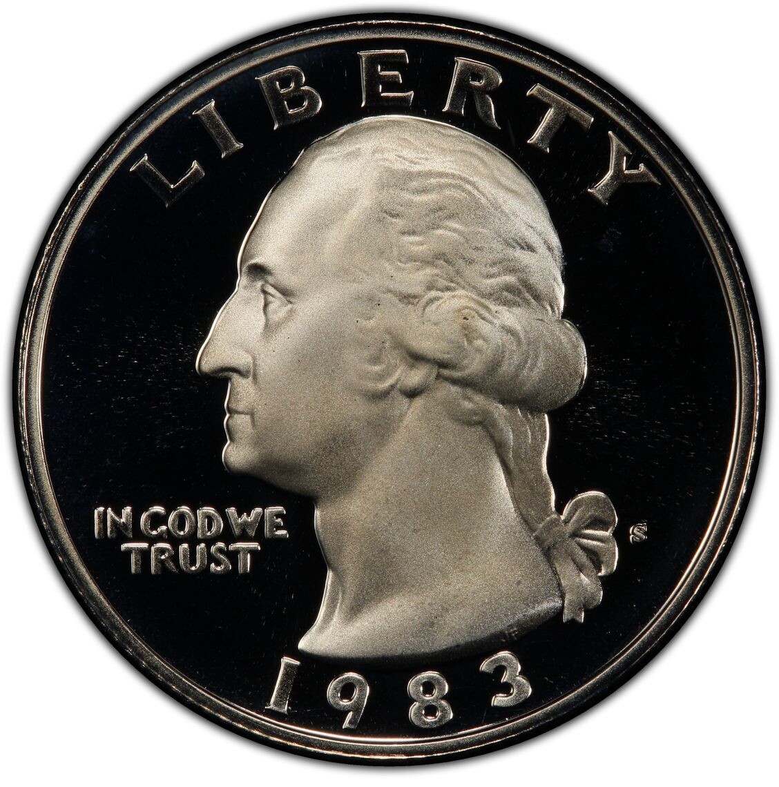 Washington Quarter 1983 S PCGS Graded PR 70 Deep Cameo Uncirculated 25c Coin