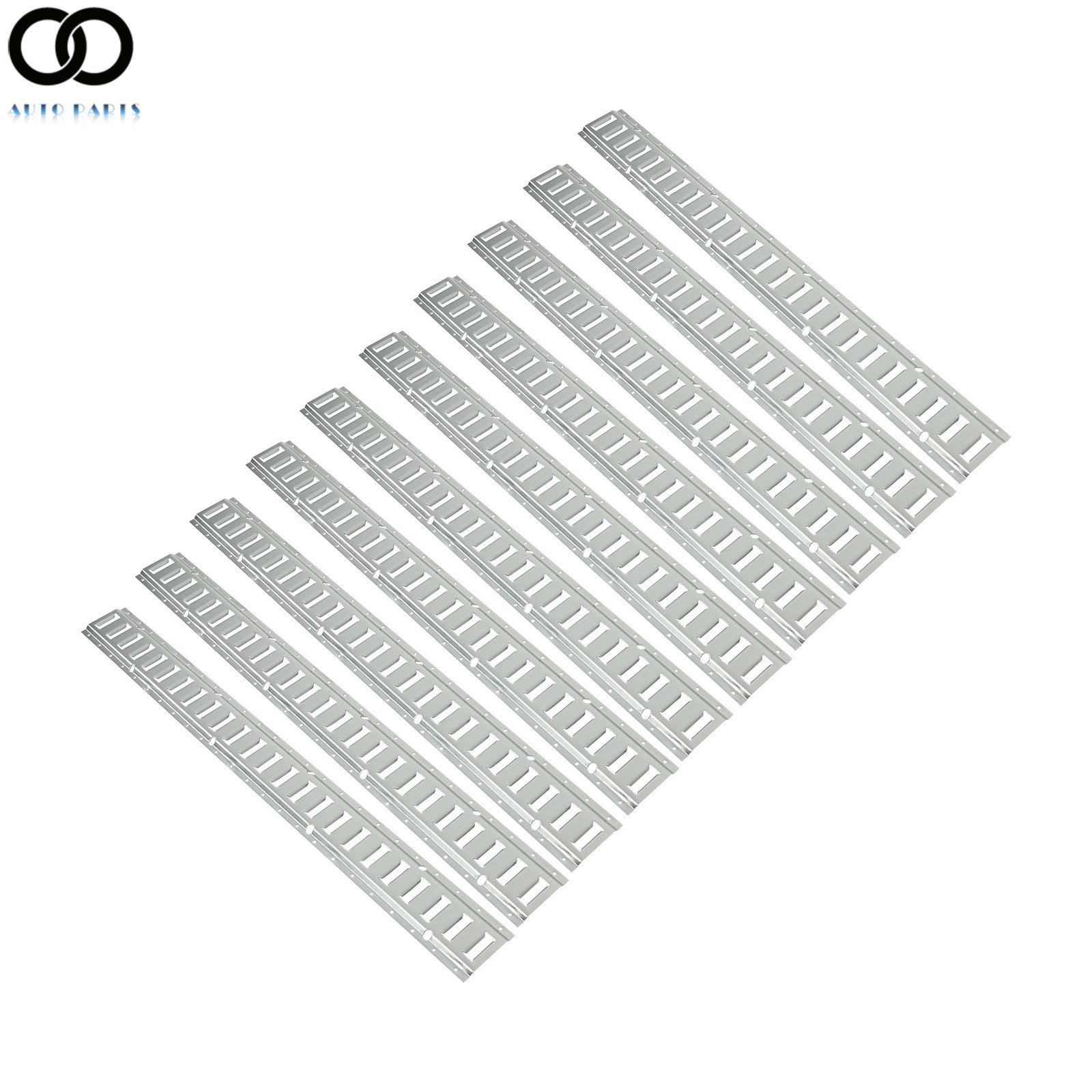 10 Pack 4' E Track Tie Down Rail New System Silver Galvanized For Trucks Vans