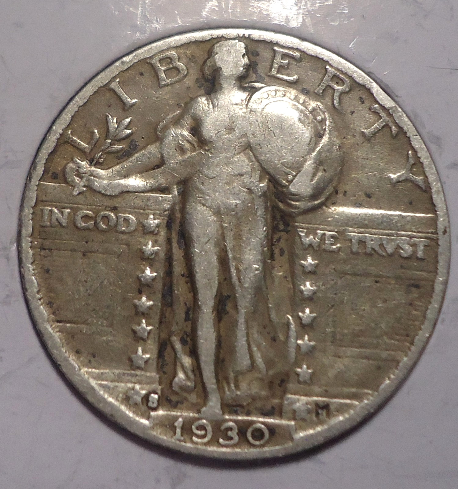 1930 S San Francisco VF+ Standing liberty silver 25C quarter FREE SHIPPING!