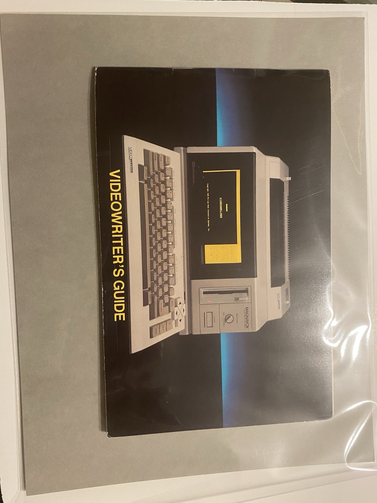 1985 MAGNAVOX VIDEOWRITER Word Processor USER'S MANUAL AND PULL OUT GUIDE