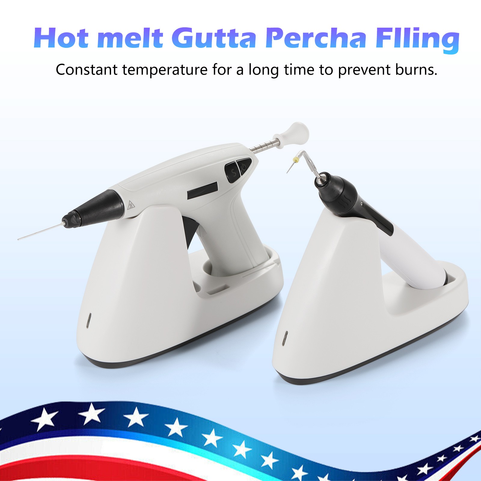 Dental Endo Obturation System Heated Pen+Tips /Hand Plugger /Gutta Percha Points