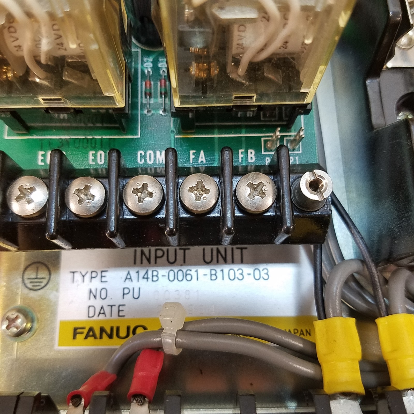Fanuc A14B-0061-B103-03 Input Unit - USED