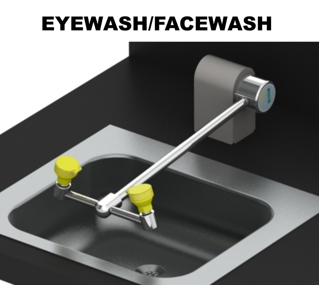 Acorn Safety Eyewash S0660-RH Right Hand Deck Mounted Eyewash Station Fixture