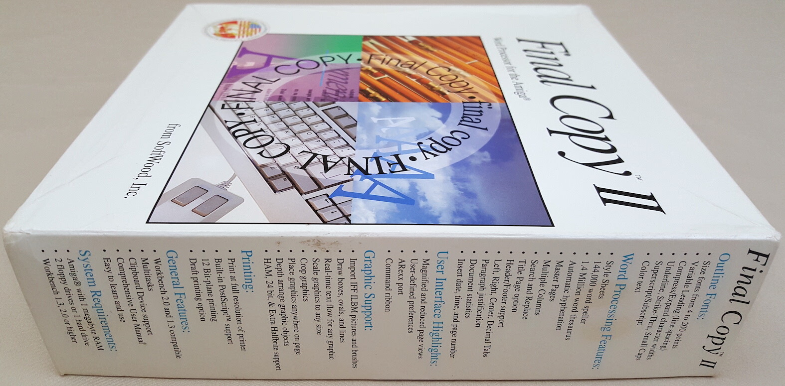 Final Copy II Release 1©1992 SoftWood Word Processor for Commodore Amiga BOXED 2