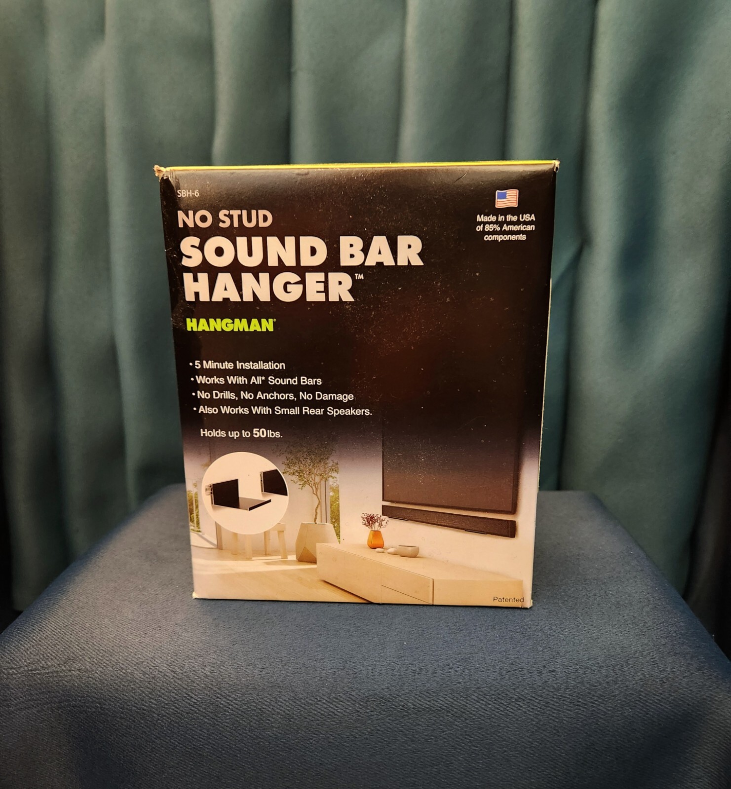 Hangman No-Stud Sound Bar Hanger- New in Box