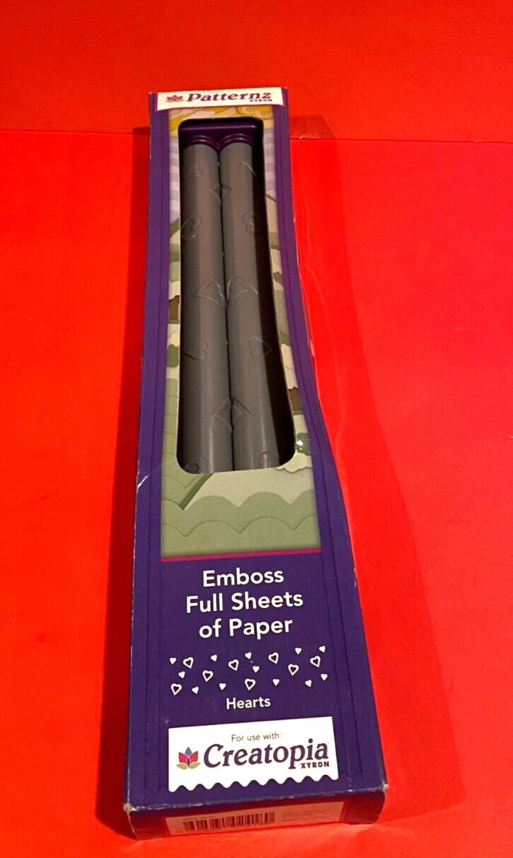 Xyron Patternz Full Emboss Rollers for Creatopia, Hearts Design