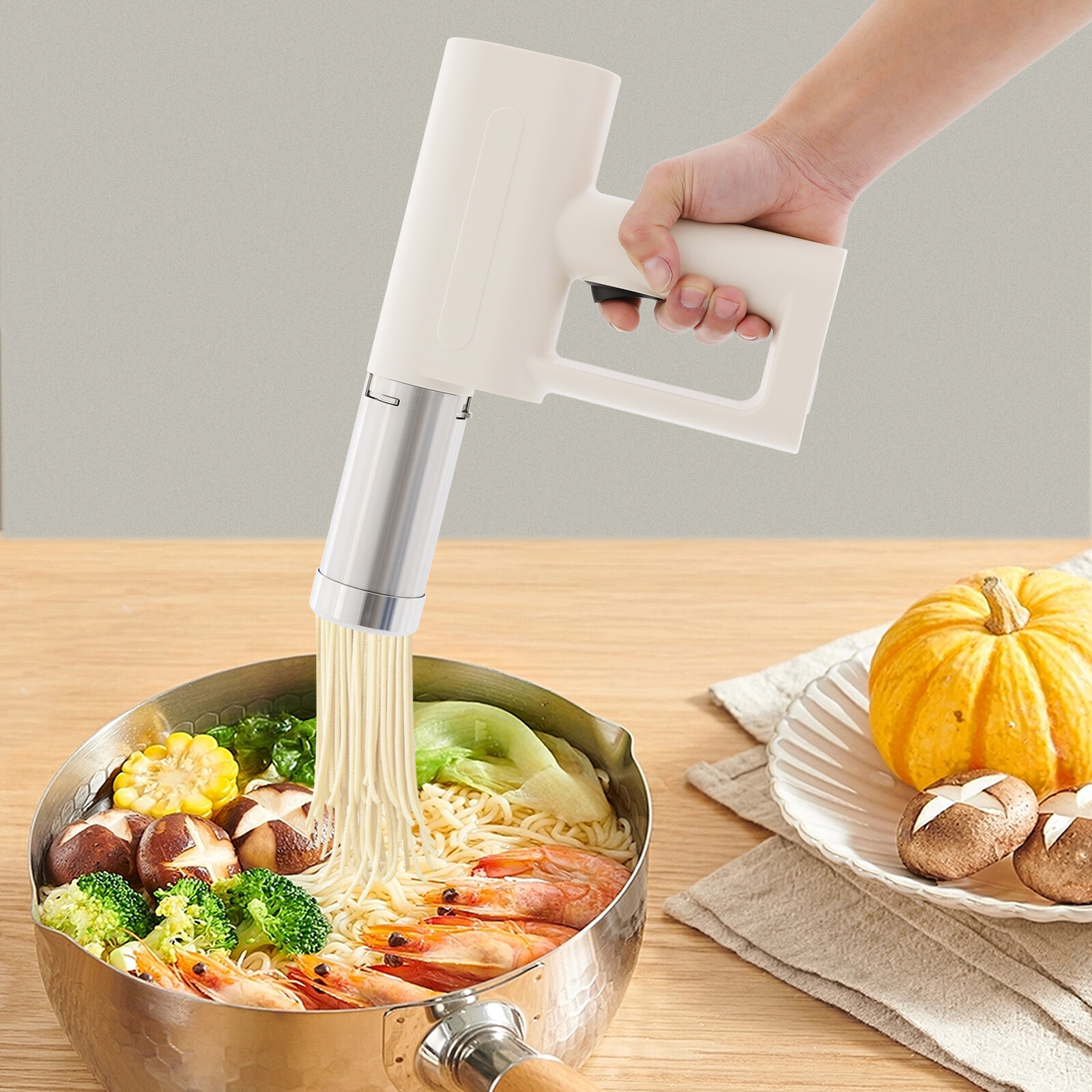Electric Pasta Maker, Kitchen Pasta Machine, Portable Handheld Pasta Maker