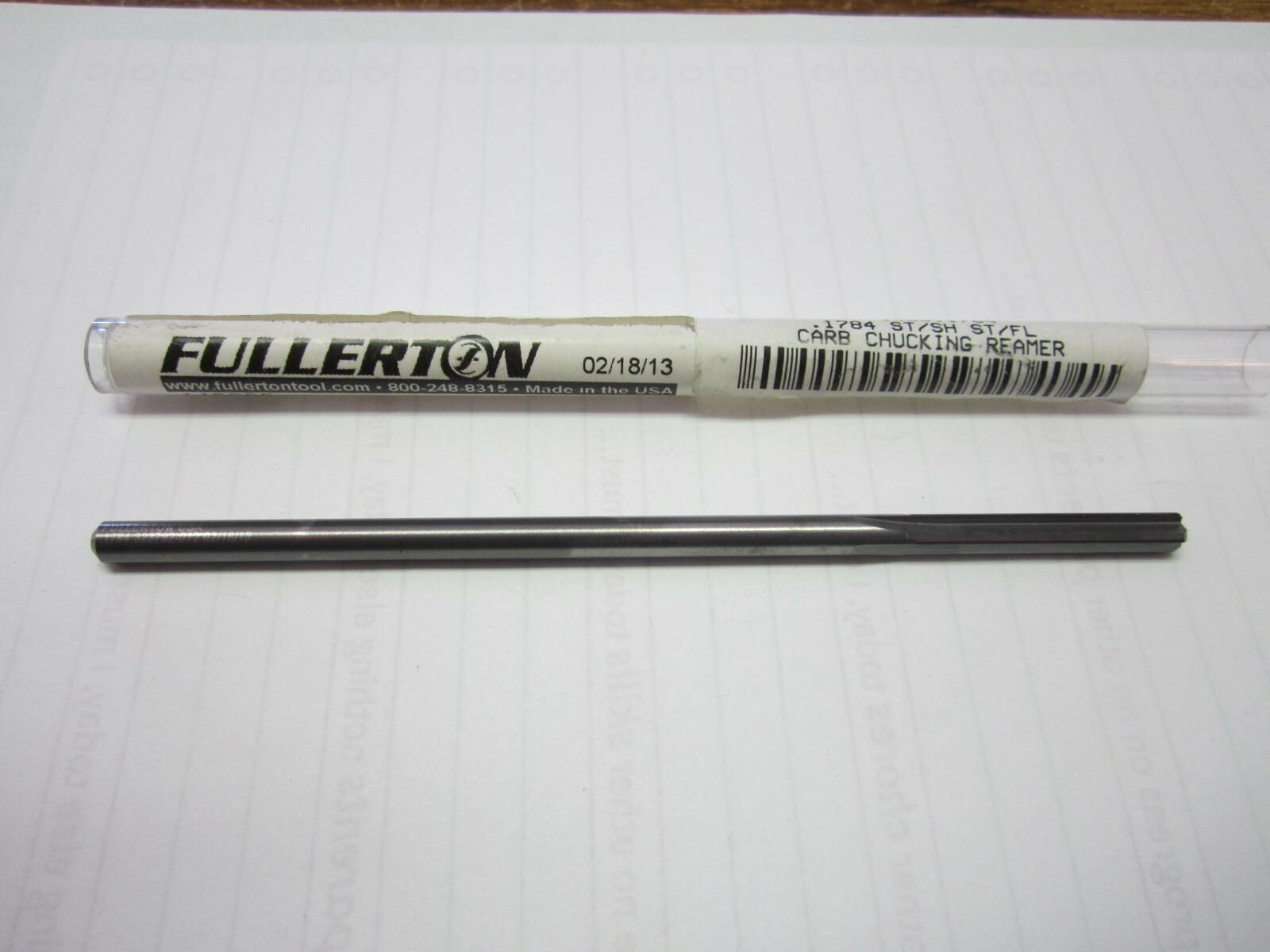 Fullerton Tool (1450.1784) 4 FL Right Hand Straight Flute Reamer