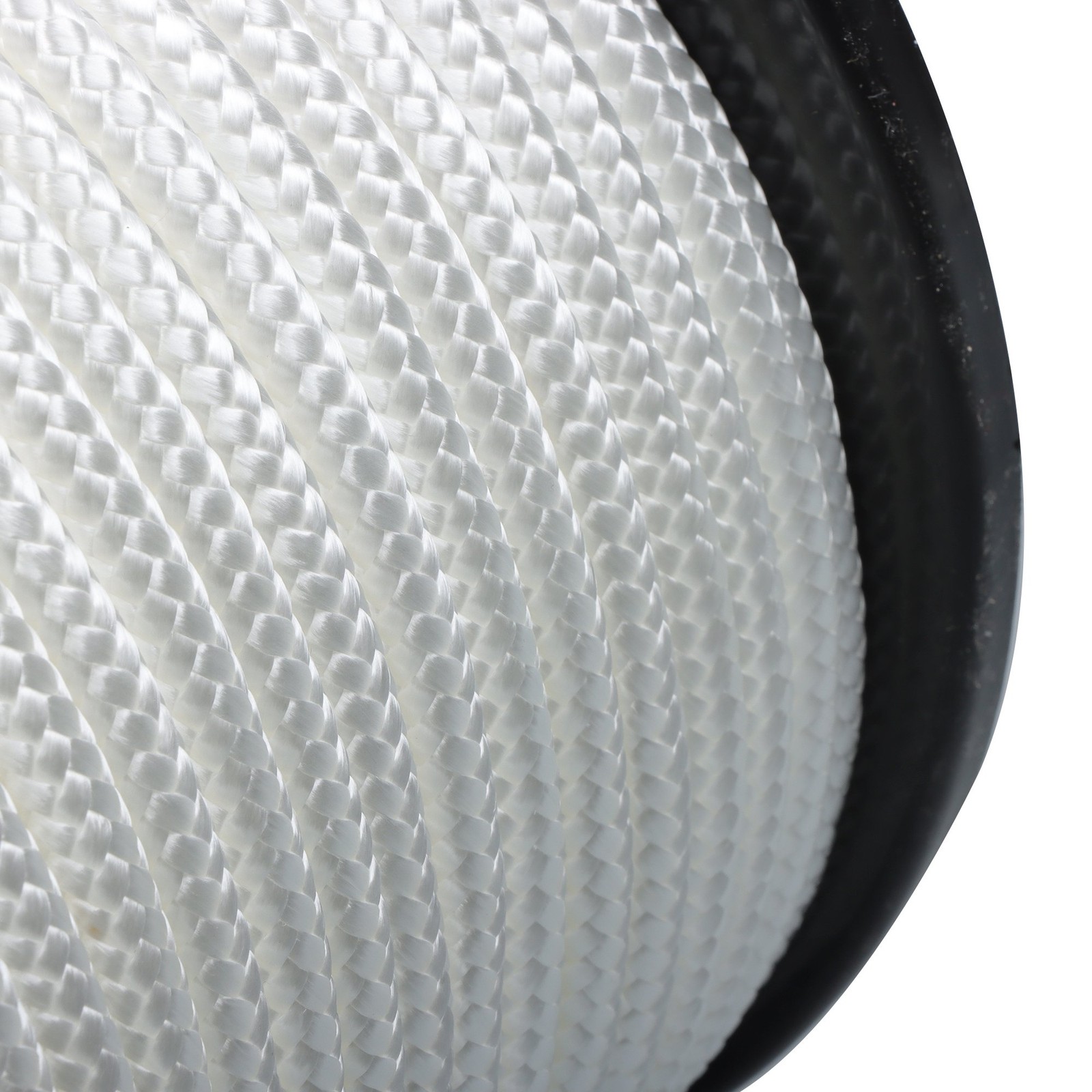 3/8" × 250' Multipurpose White Nylon Rope Sturdy Spool Solid Braid Rope