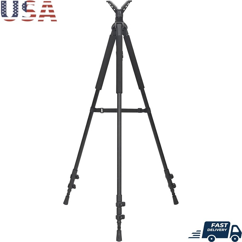 Adjustable 3-in-1 Shooting Stick Lightweight Monopod Bipod Hunting Tripod New