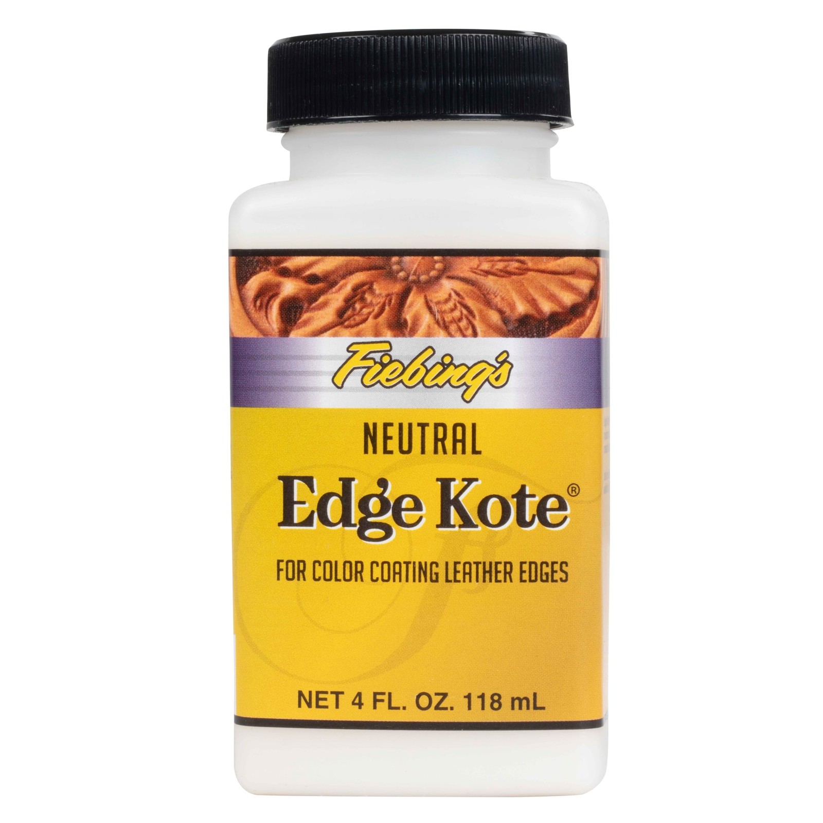 Fiebing's Edge Kote Leather Paint 4 Fl Oz Neutral Dye Semi Gloss Finish