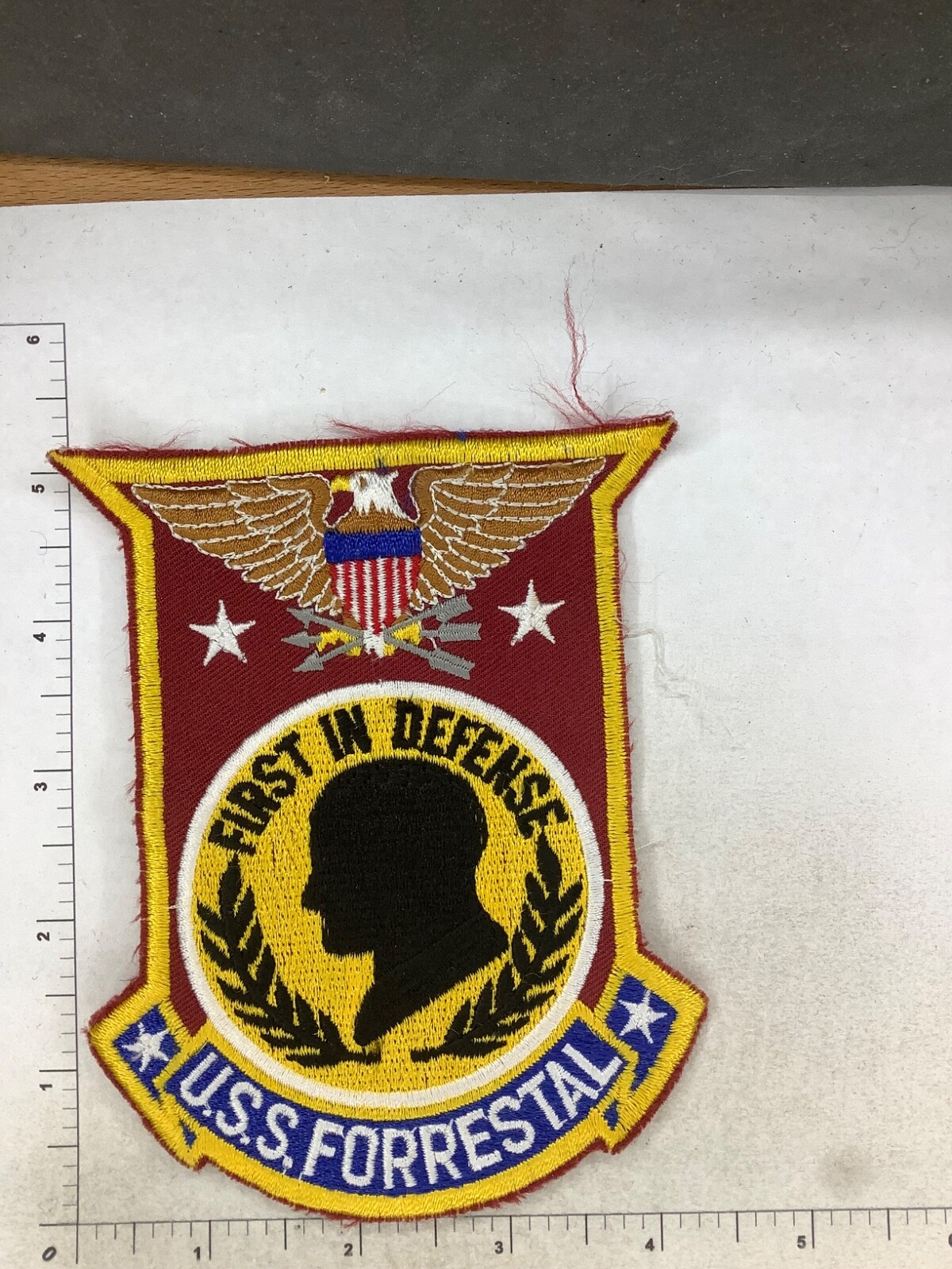 US NAVY USS FORESTALL SHIPS PATCH