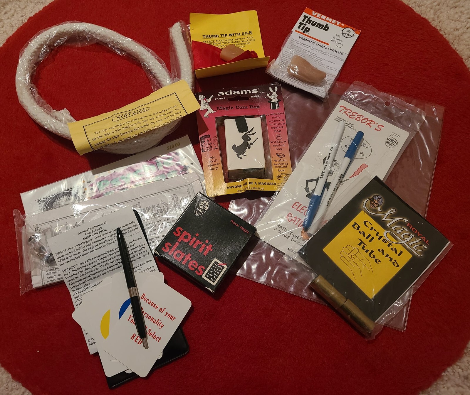 Huge Vintage Lot Magic Mentalism Trick