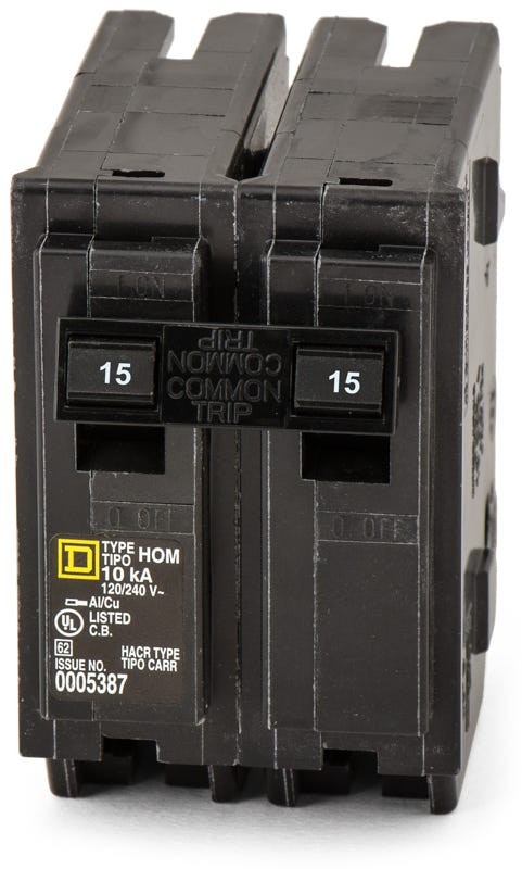 NEW! Square D HOM215 Plug-In Circuit Breaker 15A 240V 2P HOM 15 AMP Free Ship!