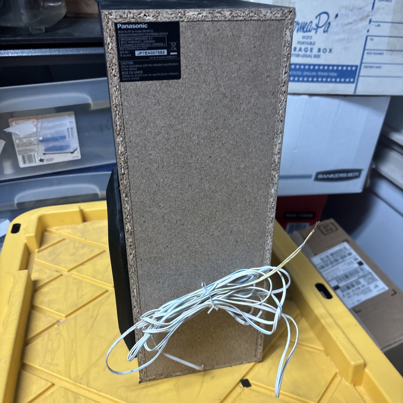 Panasonic SB-HW750 Passive Subwoofer WORKS