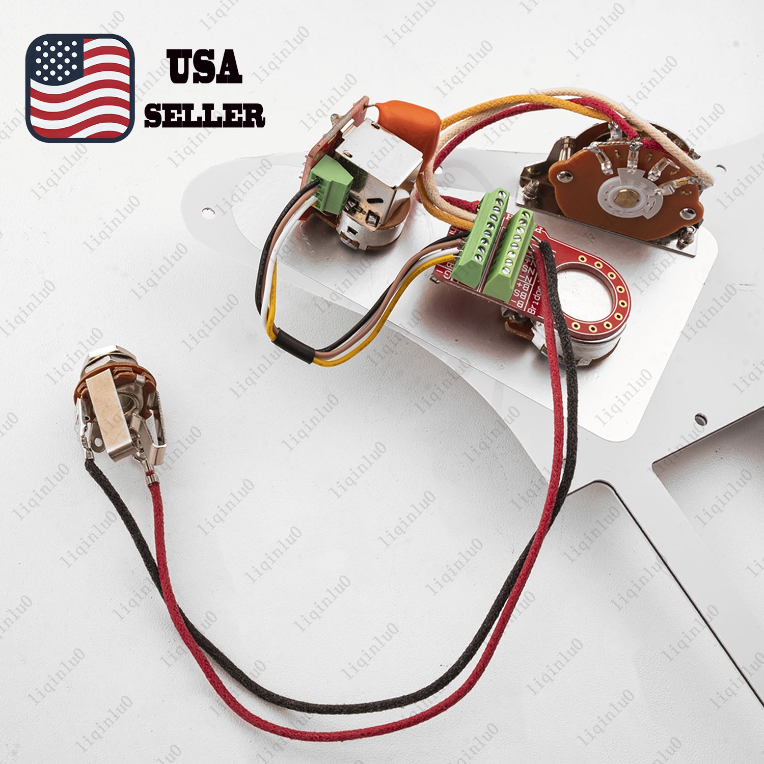 Solderless HH Wiring Harness 3-Way Switch Push-Push Pot Coil Splitting for Strat