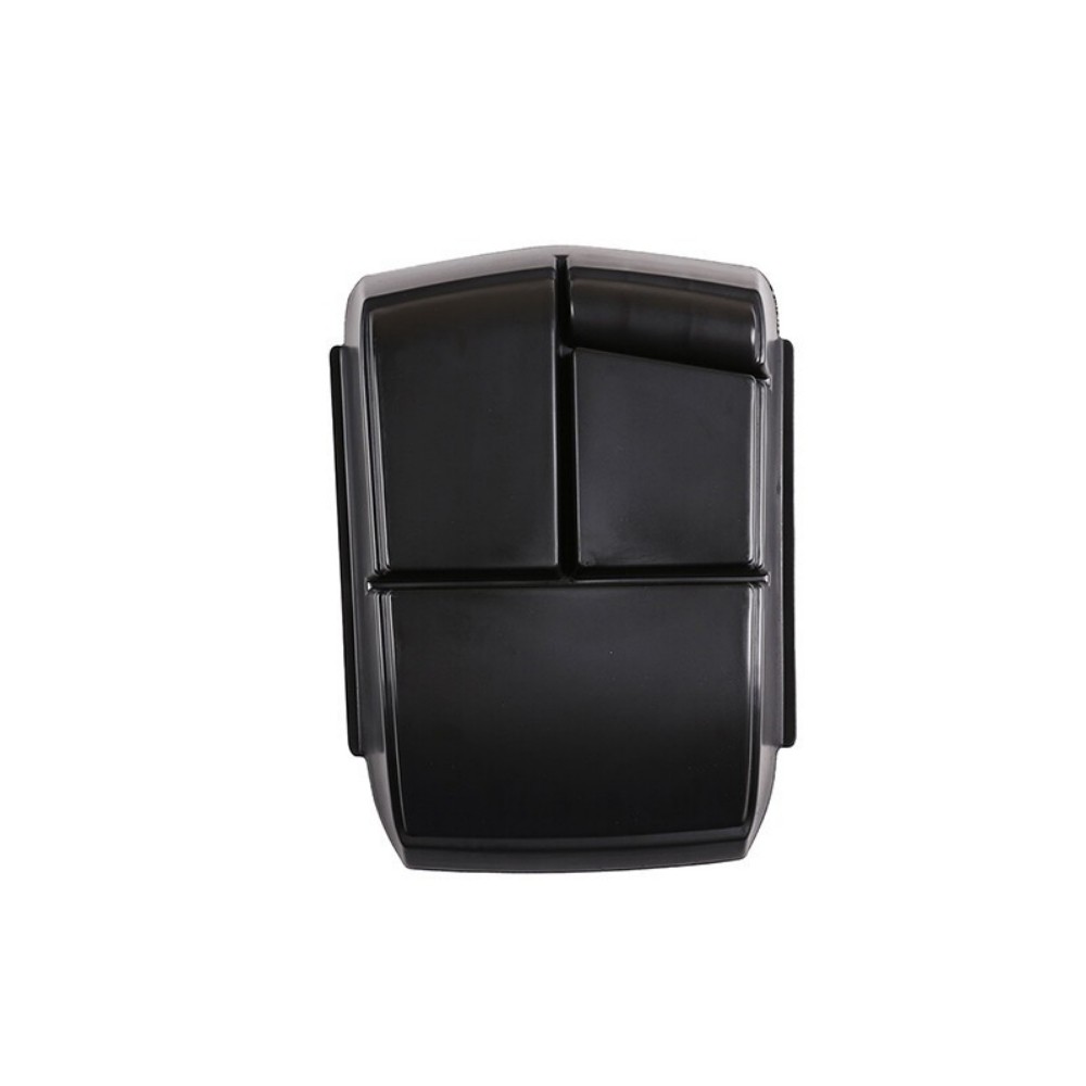 For Cadi*llac XT5 Black ABS Central Control Bottom Storage Box Suede .