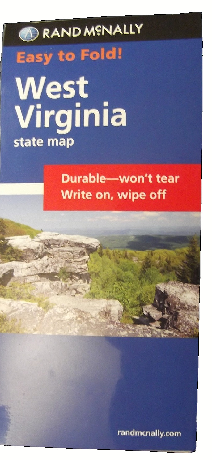 West Virginia Rand McNally Easy to Fold Laminated Road Map