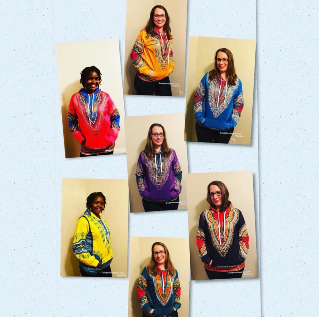 UNISEX AFRICAN PRINT DASHIKI LONG SLEEVE FASHION HOODIES SWEATSHIRT HOODIE