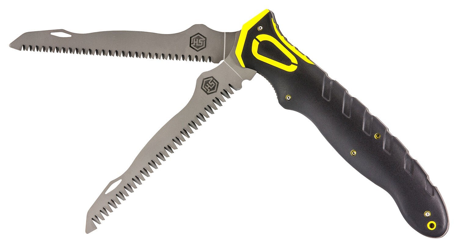 Hunters Specialties 100053 Command Grip Dual Saws Folding 5CR15/3CR14 SS 12" Lon