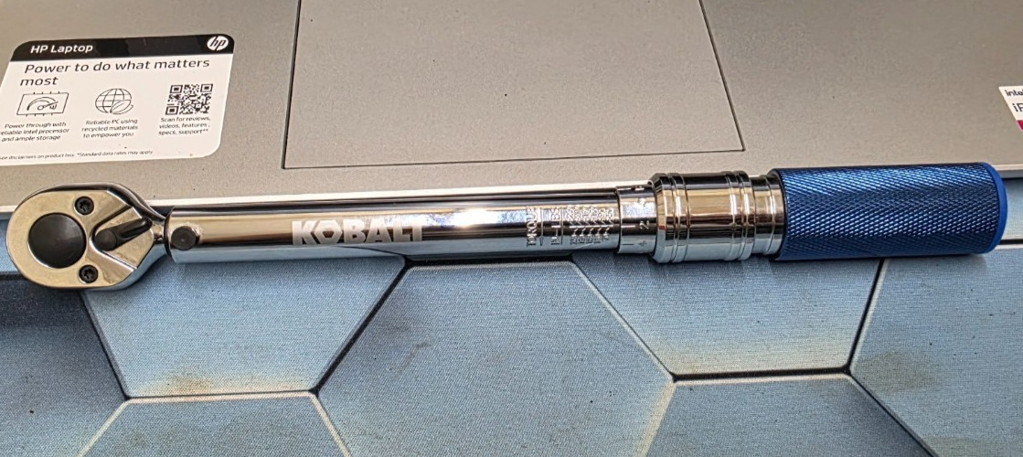 Kobalt 50-250in-lbs 1/4" Reversible Ratcheting Head Torque Wrench #2884730