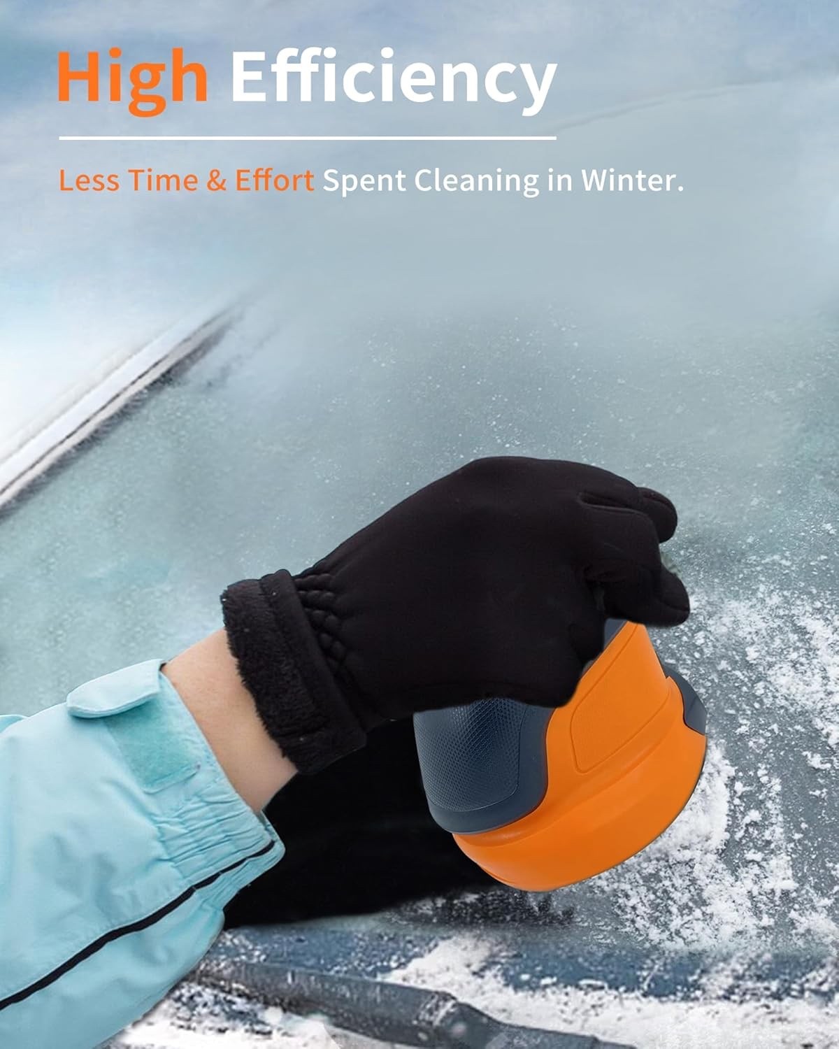 Electric Ice Scraper Ice Scrapers Car Windshield Ice Removal Tool for Car 2PACK