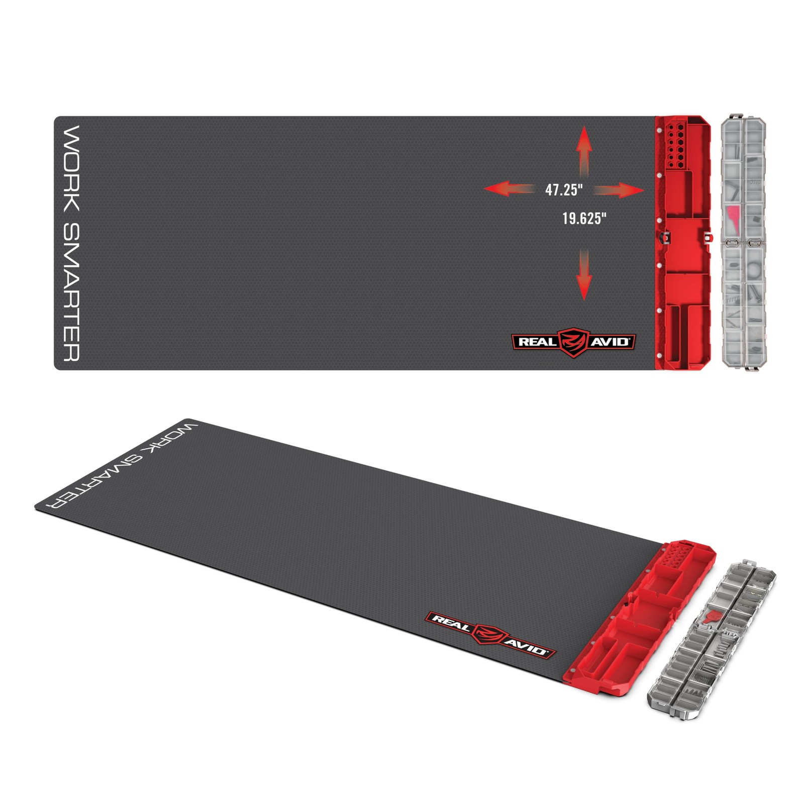 Real Avid XXL Gun Mat 47.25” x 19.5” - Gun Cleaning Mat with Tool Organizer, Sma