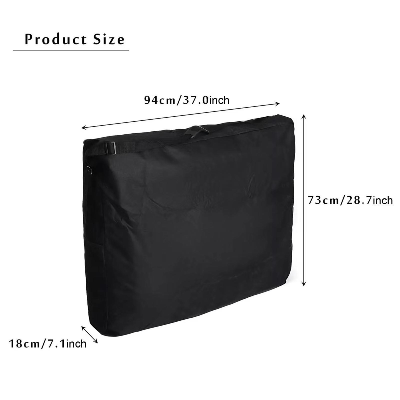 Massage Table Bag Shoulder Bag with Accessory Pockets Foldable Carrying Bag for