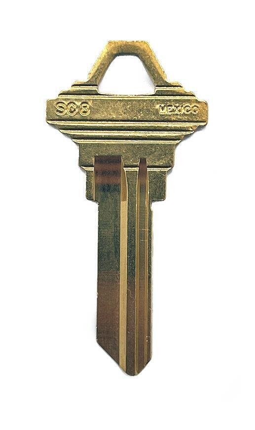 JMA SLG-11E Key blank Replacement for Schlage E SC8/1145E (BR) (50-Pack)