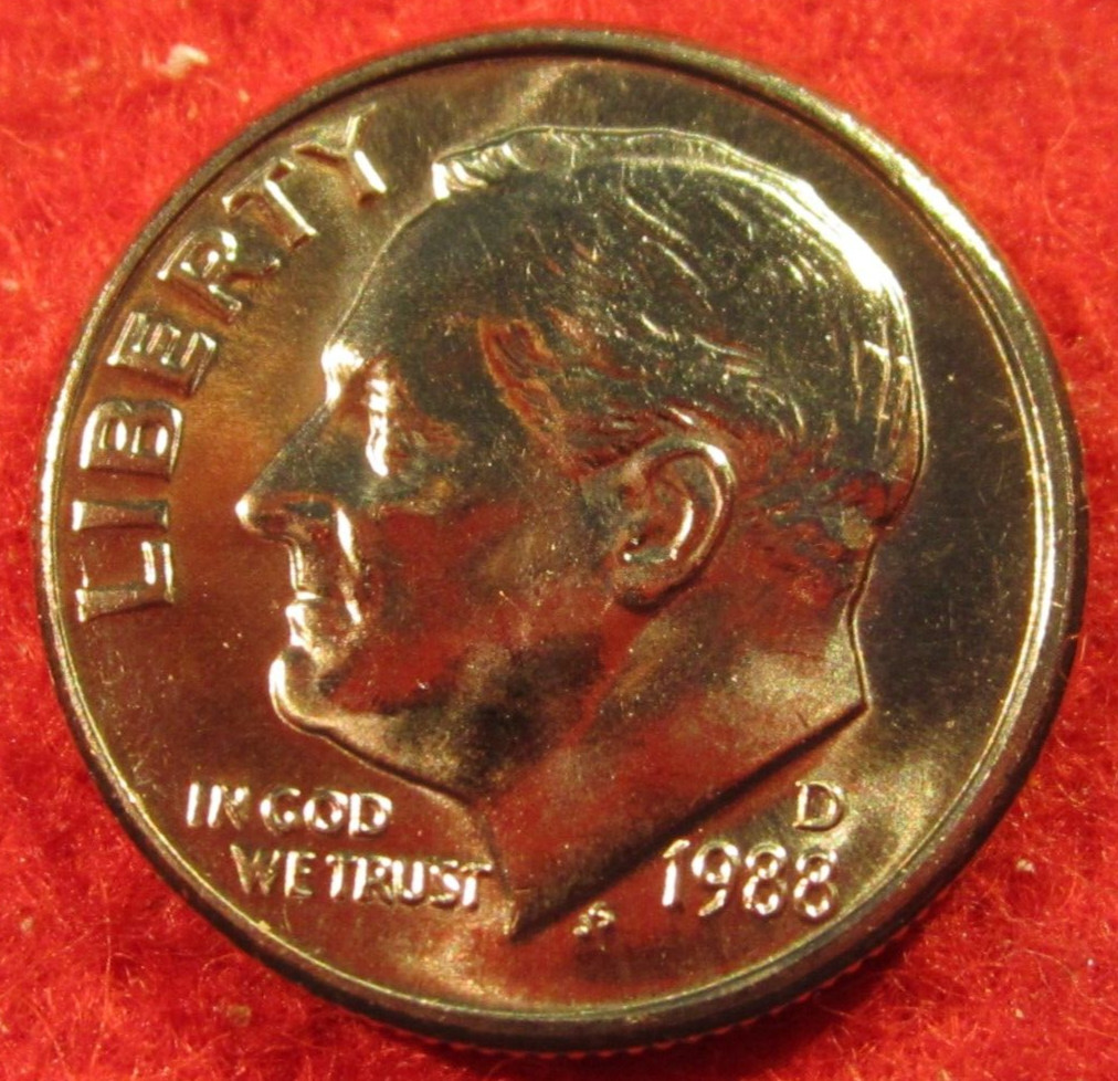 1988 D Roosevelt Clad Dime - Uncirculated