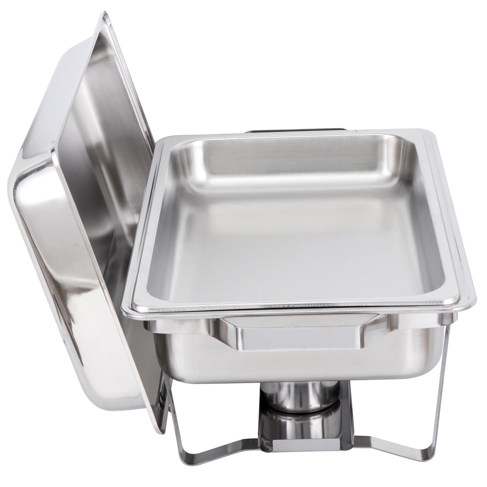 8Pack Stainless Steel Rectangular Chafing Dish Full Size Buffet Catering 8 Quart