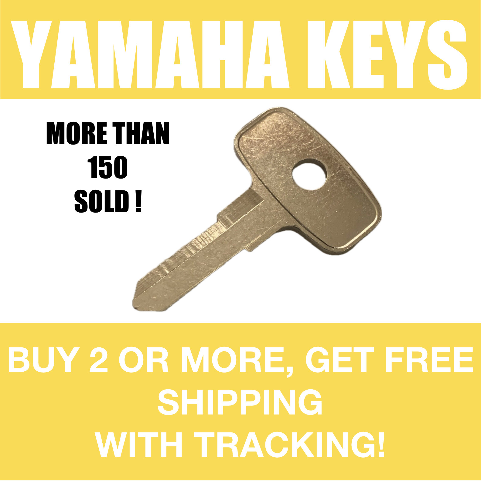 1970's Yamaha Motorcycle keys Cut to Code spare replacement key codes 1711-1750