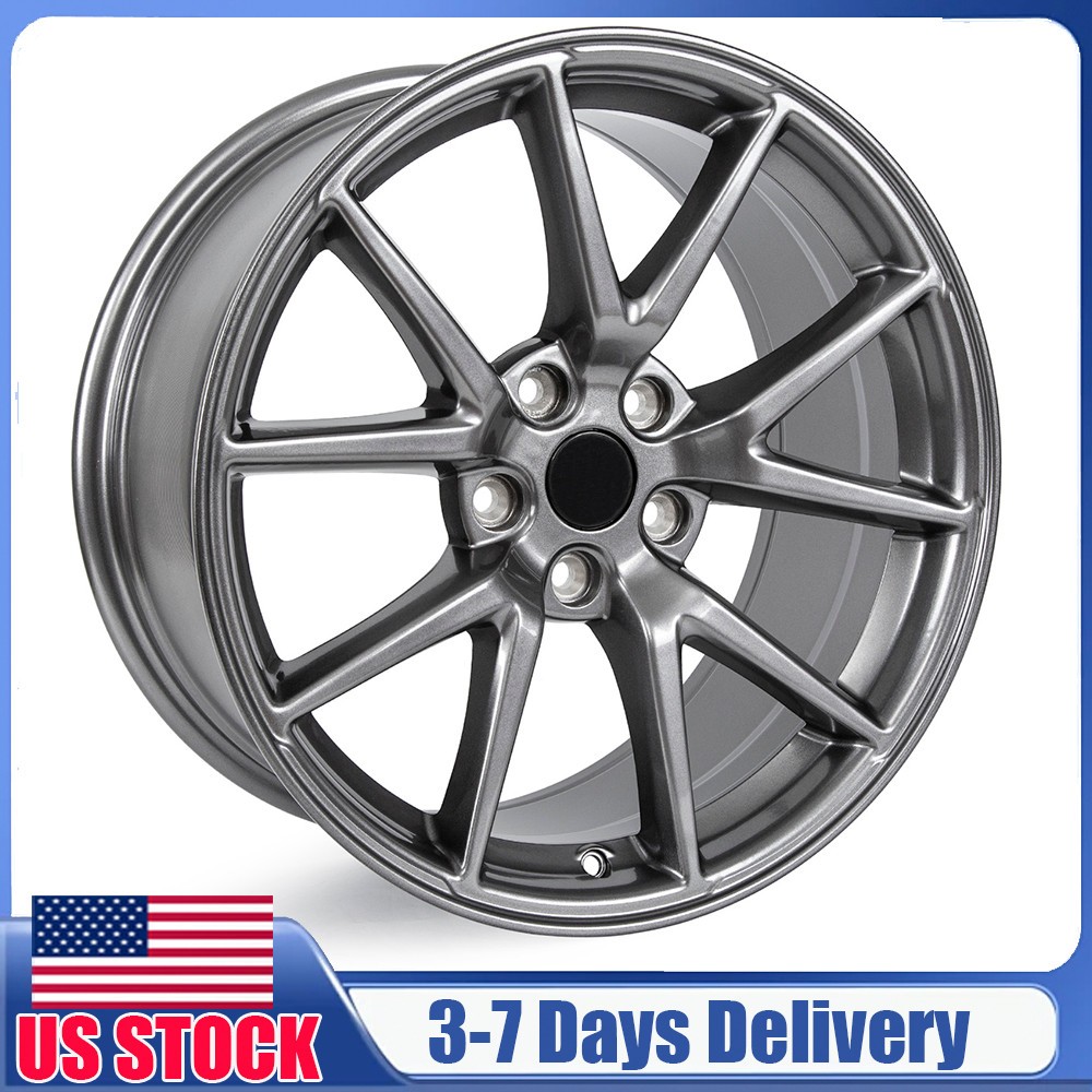 New 18" Grey Alloy Replacement Wheel Rim for Tesla Model 3 2017-2023 Wheel US