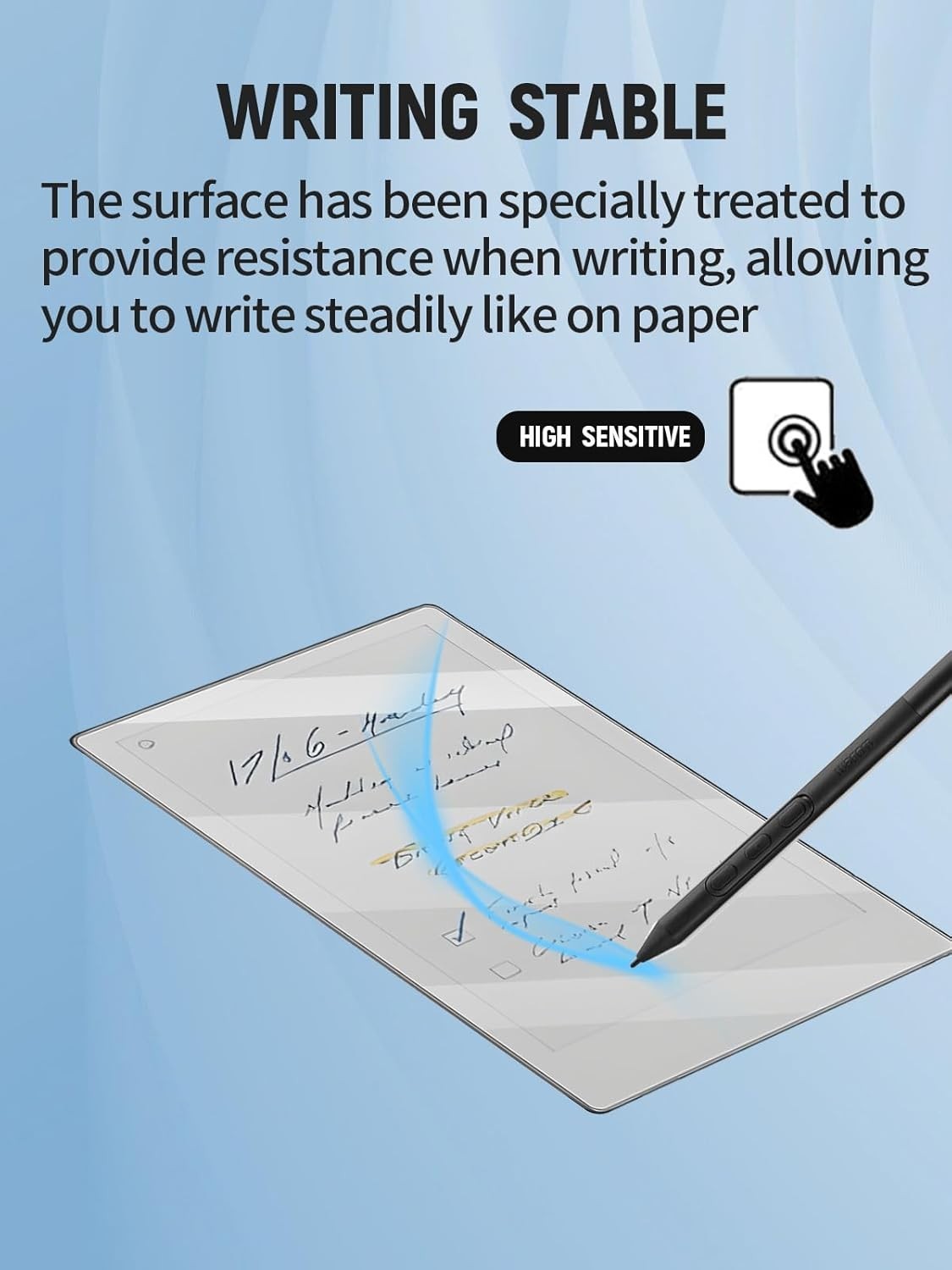 2-Pack Writing Screen Protector for 7.3 Inch Tablets - Anti-Glare & Scratch-R...