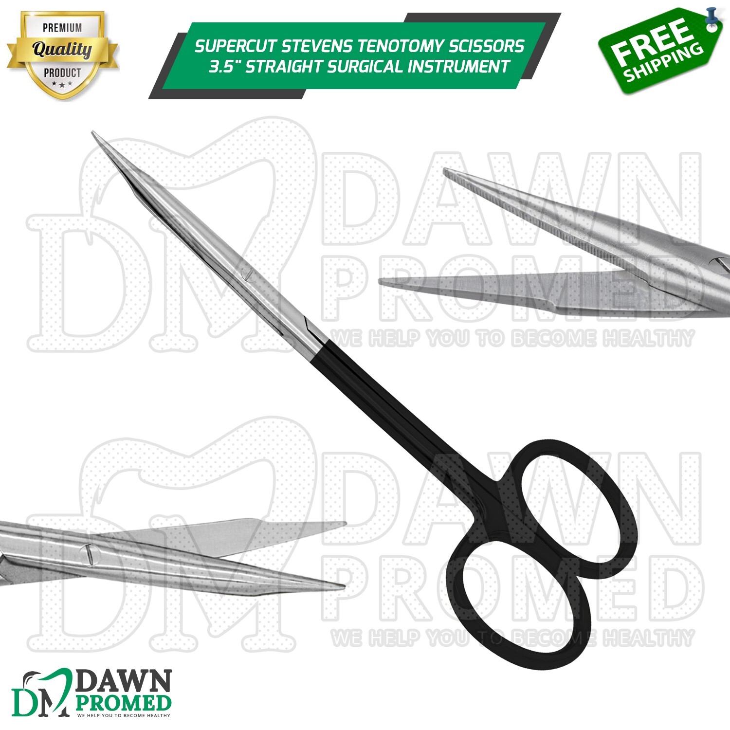 Supercut Stevens Tenotomy Scissors 3.5" Straight Surgical Instrument German Gr