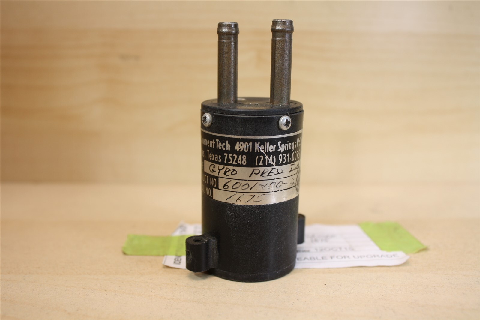 Instrument Tech 6001-100-2 Gyro Pressure Indicator