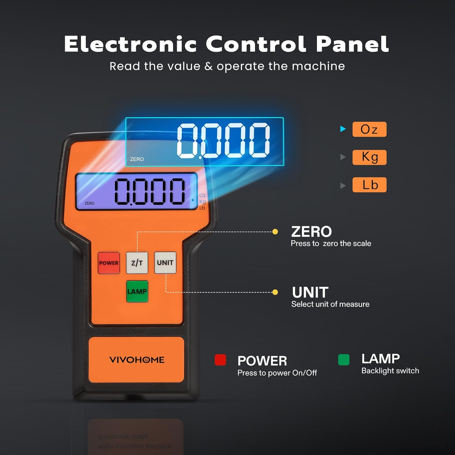 220 LBS High Precision Electronic Digital Refrigerant Charging Weight Scale with