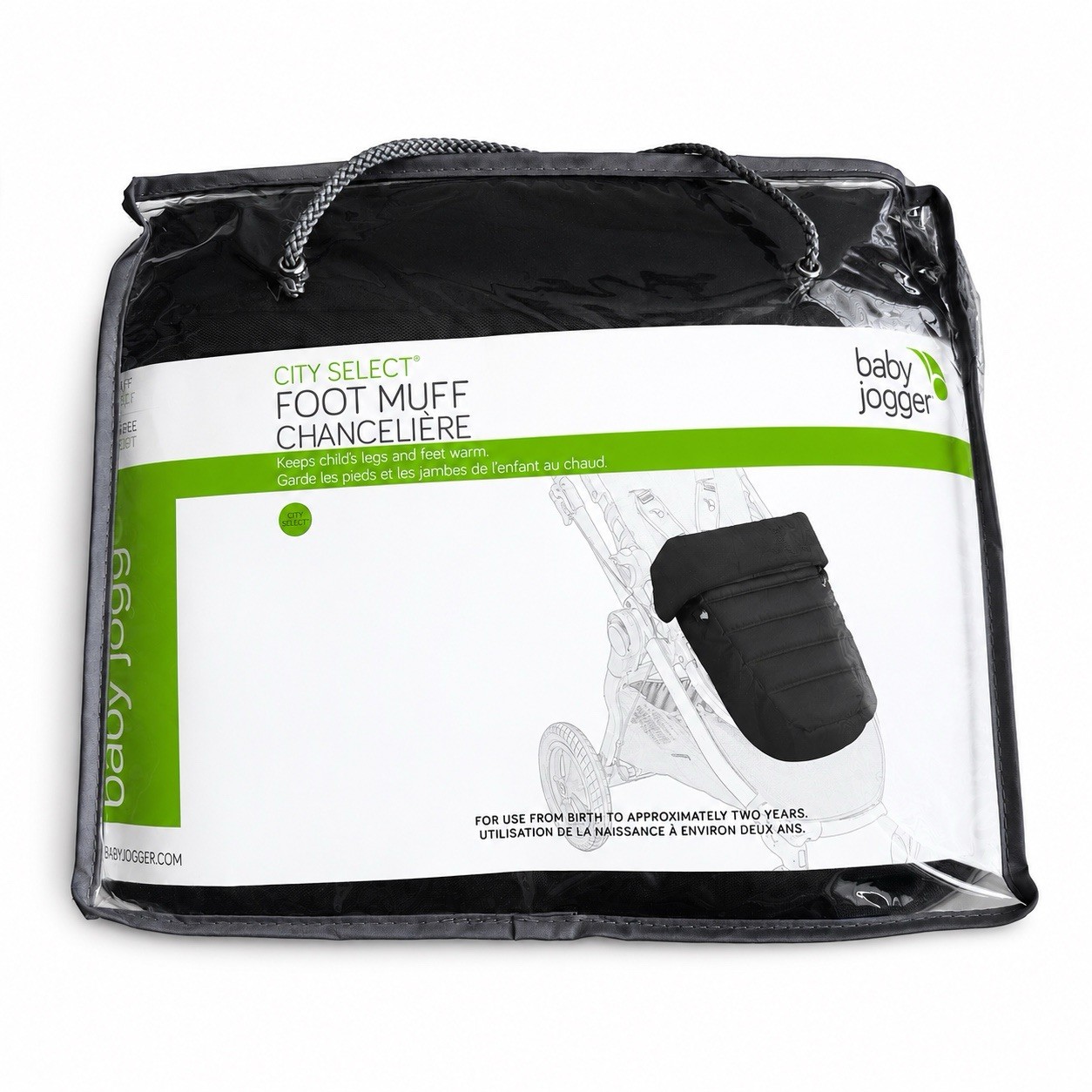 Fleece Lined Foot Muff for City Select Stroller Baby Jogger 0-2 yrs NEW Black