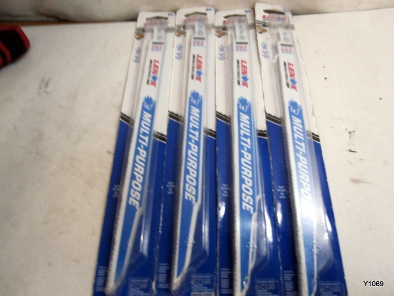 4pcs LENOX General Purpose Reciprocating Saw Blade Bi-Metal, 12-Inch, 10/14 Tpi
