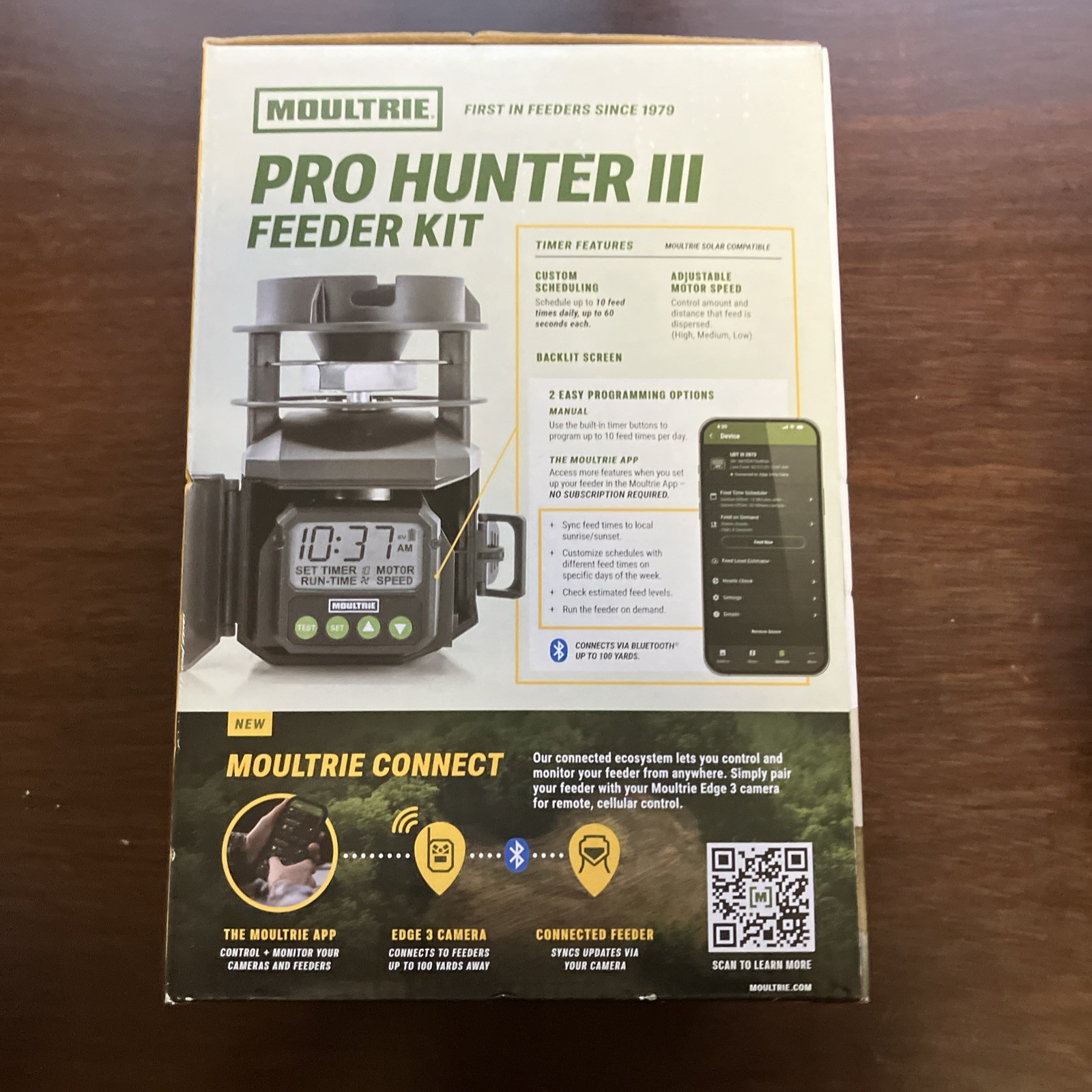 Pro Hunter III Deer Feeder Kit - Quicklock Adapter Fits Most Flat Bottom Hopp...