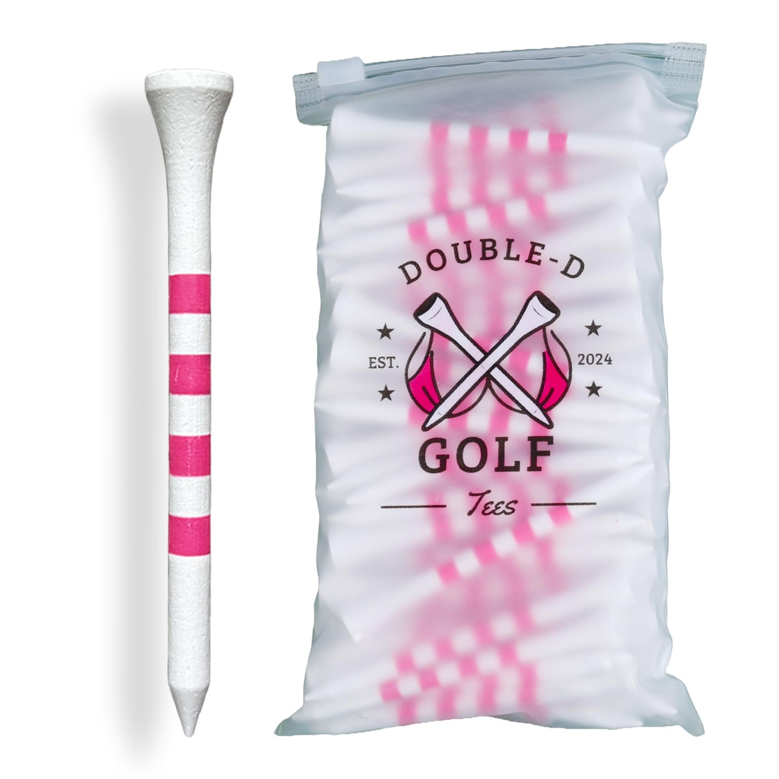 Bamboo Golf Tees Supporting Breast Cancer Research | Profit Donation | Two Si...