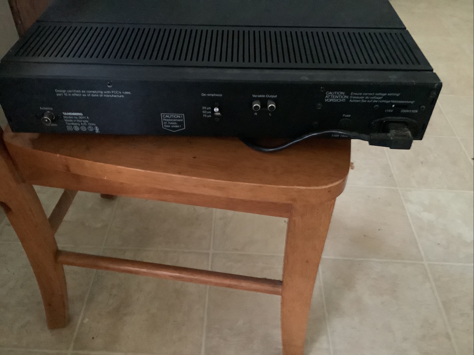 Tandberg 3011A, Programable FM Tuner, Made In Norway Just Serviced.