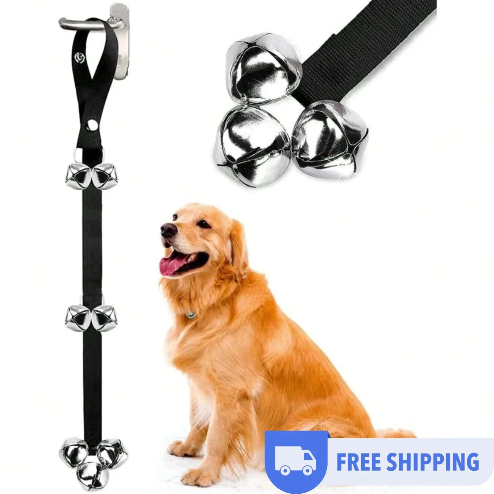 1pc Dog Door Bell Puppy Potty Training Bell Dogs Go Out Training