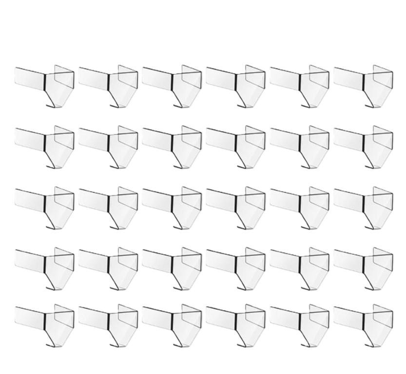 30pcs ABS 3 Prong Outlet Cover Insert - For Standard 110V Socket Stabilization